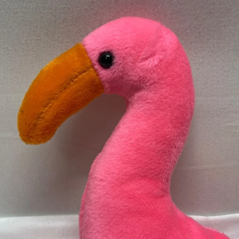 Vintage Ty Beanie Babies Pinky Flamingo Pink Bird Retired 1995 Rare See Tags MWT